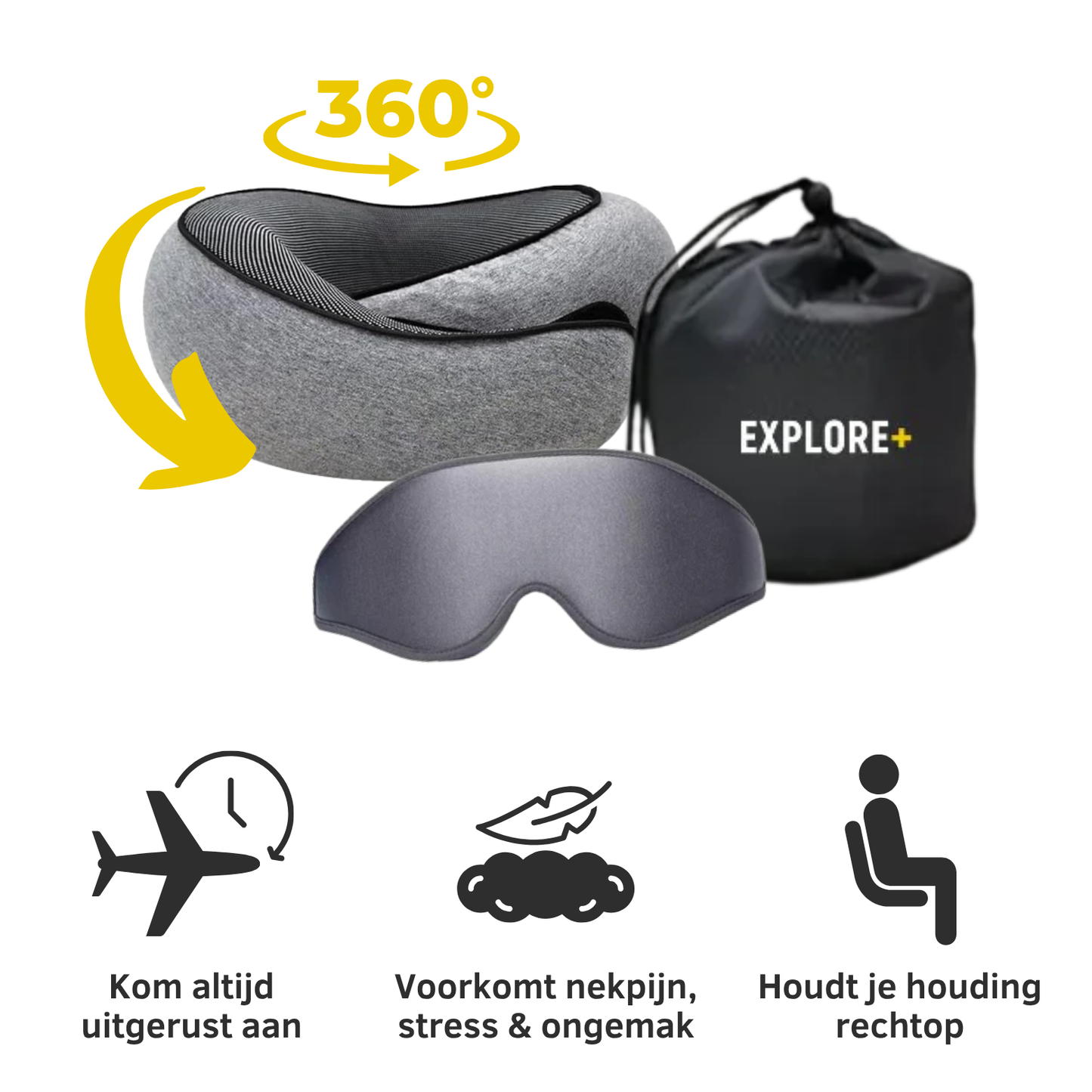 Ergonomisch Reiskussen – Voor nekcomfort onderweg